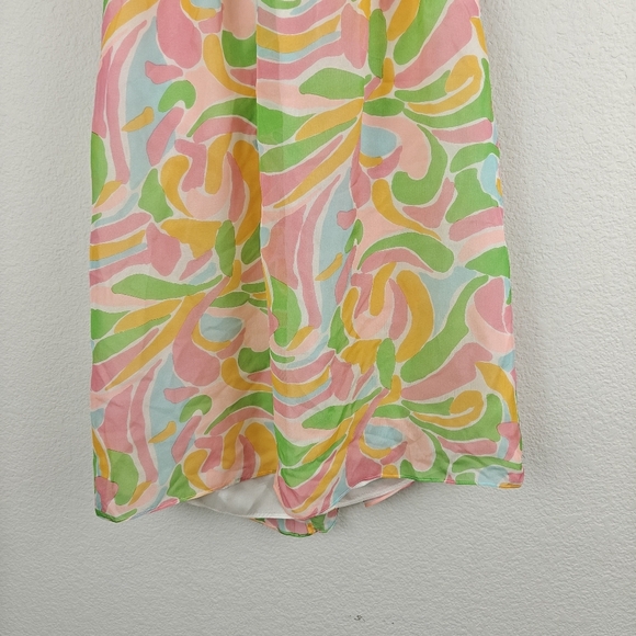 Shoshanna 100% Silk Strapless Floral Mini Summer Dress Size 0 Women's - Picture 5 of 13